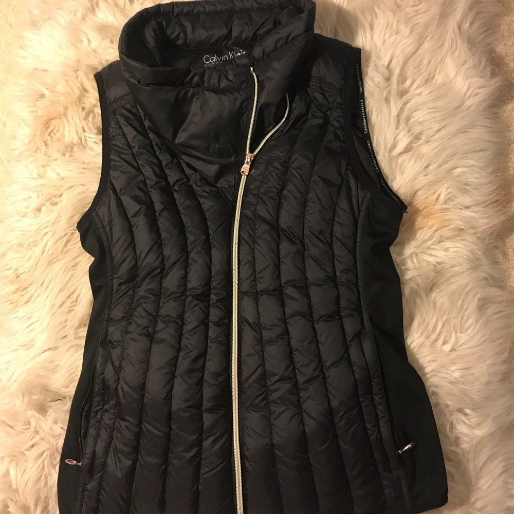 Calvin Klein Cowl Neck Down Vest